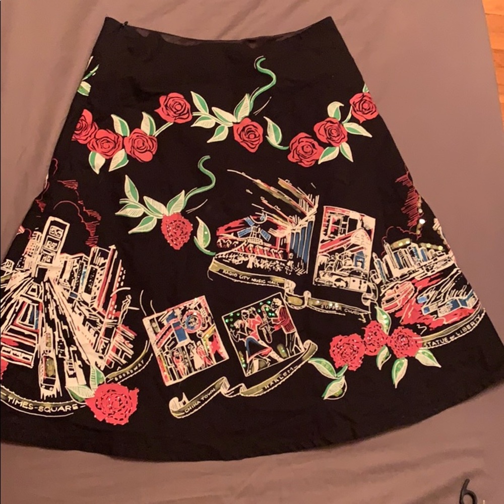 Hand painted NYC Skirt